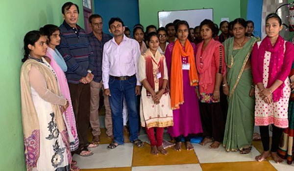 Anand with students